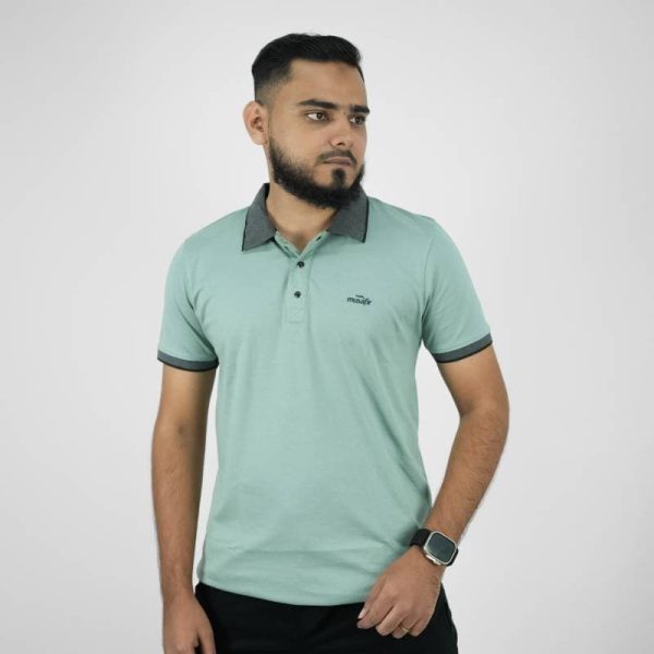 Soft Cotton Polo Shirt - Mint (Musafir)