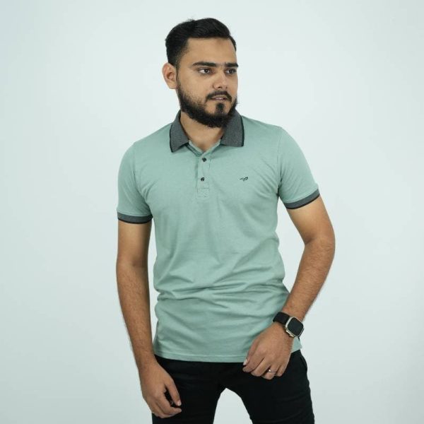 Soft Cotton Polo Shirt - Mint (Sabr)