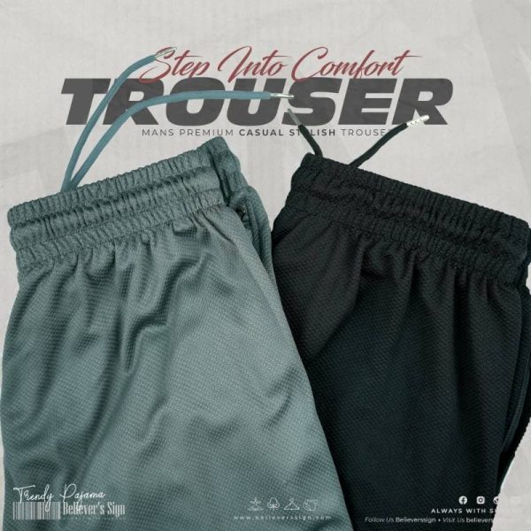 Men's Comfortable Soft Trouser - 2pcs