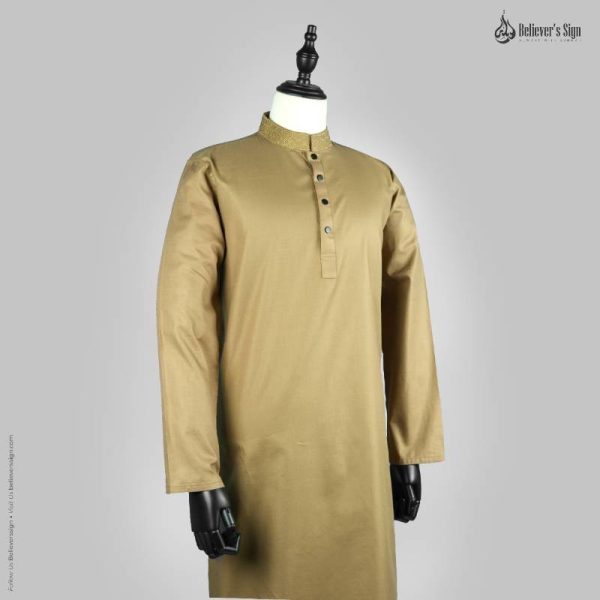 Cotton Embroidered Panjabi - 209 - Image 3
